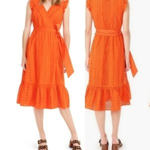 J Crew | Eyelet Wrap Dress